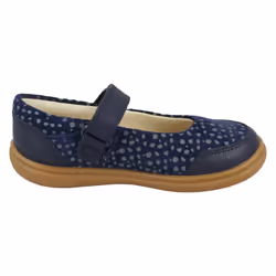 Girls Clarks Mary Jane Shoes Flash Stripe - G Fit - Navy, UK 9 Child