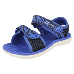 Childrens Clarks Casual Summer Sandals Surfing Tide T 20 - F Fit - Navy, UK 6.5 Infant