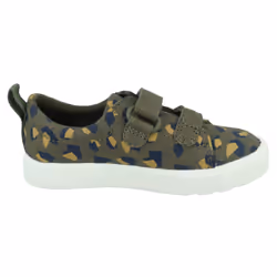 Boys Clarks Casual Shoes City Bright - G Fit - Green, UK 7.5 Infant