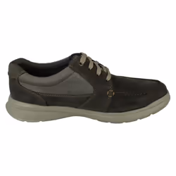 Mens Clarks Casual Shoes Cotrell Lane - G Fit - Green, UK 7