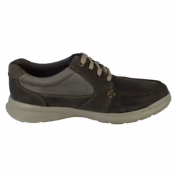 Mens Clarks Casual Shoes Cotrell Lane - G Fit - Green, UK 7.5