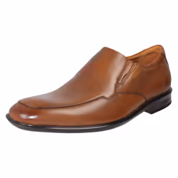Mens Clarks Casual Slip On Shoes Bensley Step - G Fit - Tan, UK 9.5