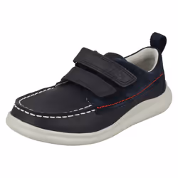 Boys Clarks Casual Light Weight Shoes Cloud Art K - G Fit - Navy, UK 11.5 Child