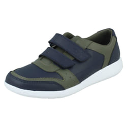 Unisex Childrens Clarks Casual Trainers Scape Spirit - F Fit - Navy, UK 11.5 Child