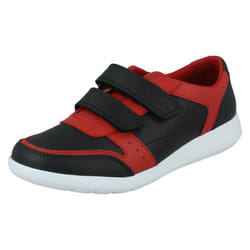 Unisex Childrens Clarks Casual Trainers Scape Spirit - F Fit - Black, UK 10 Infant