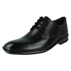 Mens Clarks Lace Up Formal Shoes Bensley Lace - Black, UK 8
