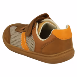 Boys Clarks Elasticated Lace Detailed Shoes Flash Step T - F Fit - Tan, UK 9 Child