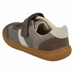 Boys Clarks Hook & Loop Shoes Flash Step K - G Fit - Grey, UK 12 Child