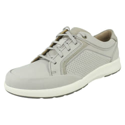 Mens Clarks Lace Up Ankle Boots Un Trail Limit - G Fit - Stone, UK 12