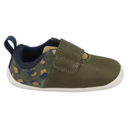 Girls Clarks Casual T-Bar Shoes Roamer Star - F Fit - Green, UK 2 Infant