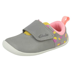 Childrens Clarks Casual Shoes Roamer Sport - G Fit - Grey, UK 2.5 Infant