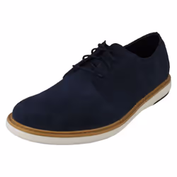 Mens Clarks Casual Lace Up Shoes Draper Lace - G Fit - Navy, UK 10