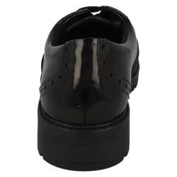 Girls Clarks Lace Up Brogue Detailed School Shoes Loxham Brogue Y - Black, UK 8.5 Junior