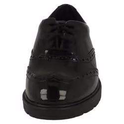 Girls Clarks Lace Up Brogue Detailed School Shoes Loxham Brogue Y - Black, UK 8.5 Junior