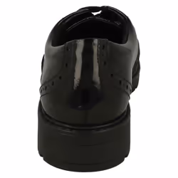 Girls Clarks Lace Up Brogue Detailed School Shoes Loxham Brogue Y - Black, UK 6.5 Child
