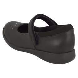 Girls Clarks Star Detailed School Shoes Etch Bright - Black, UK 10 Child - Additional view 3