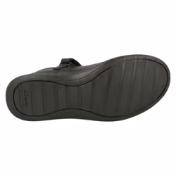 Girls Clarks Star Detailed School Shoes Etch Bright - Black, UK 10.5 Child - Additional view 2