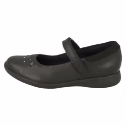 Girls Clarks Star Detailed School Shoes Etch Bright - Black, UK 11 Child - Additional view 3