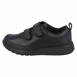 Boys Clarks Hook & Loop School Shoes Scape Flare T - Black, UK 9 Child