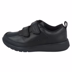 Boys Clarks Hook & Loop School Shoes Scape Flare T - Black, UK 7 Infant