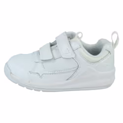 Boys Clarks Hook & Loop Casual Trainers Orbit Sprint - White, UK 8.5 Child