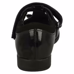 Girls Clarks Bow Detailed School Shoes Scala Hope - Black, UK 10.5 Child