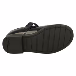 Girls Clarks Bow Detailed School Shoes Scala Hope - Black, UK 8 Child