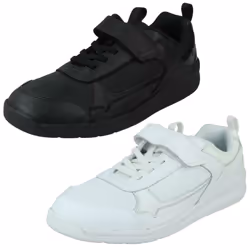 Boys Clarks Lace Detailed Casual Trainers Orbit Sprint Y - Black, UK 3.5 Child