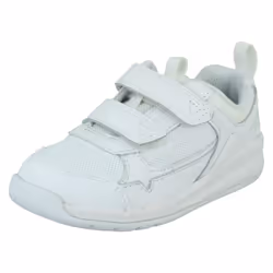 Boys Clarks Hook & Loop Casual Trainers Orbit Sprint - White, UK 10 Child