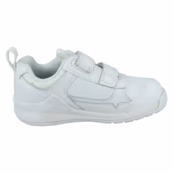 Boys Clarks Hook & Loop Casual Trainers Orbit Sprint - White, UK 2 Child