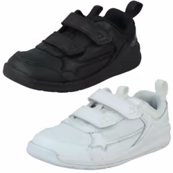 Boys Clarks Hook & Loop Casual Trainers Orbit Sprint - Black, UK 1.5 Child