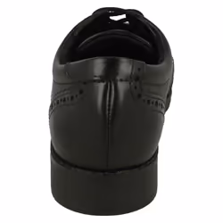 Girls Clarks Lace Up Brogue School Shoes Aubrie Craft Y - Black, UK 6.5 Child