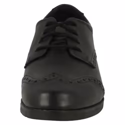 Girls Clarks Lace Up Brogue School Shoes Aubrie Craft Y - Black, UK 6.5 Child