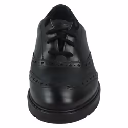 Girls Clarks Lace Up Brogue Detailed School Shoes Loxham Brogue Y - Black, UK 3 Child