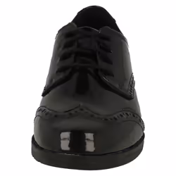 Girls Clarks Lace Up Brogue School Shoes Aubrie Craft Y - Black, UK 4 Child