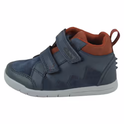 Boys Clarks Hook & Loop Casual Ankle Boots Rex Park - Navy, UK 7 Infant