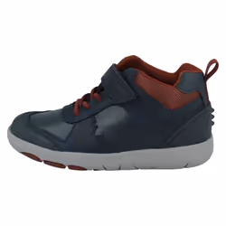 Boys Clarks Casual Hi-Top Trainers Rex Park K - Navy, UK 11.5 Child