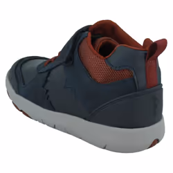 Boys Clarks Casual Hi-Top Trainers Rex Park K - Navy, UK 10.5 Child