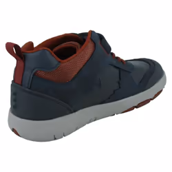 Boys Clarks Casual Hi-Top Trainers Rex Park K - Navy, UK 11 Child