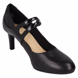 Ladies Smart Court Shoes Dancer Reece - D Fit - Black, UK 8