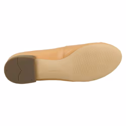 Ladies Clarks Flat Ballerina Shoes Festival Gold - Tan, UK 5