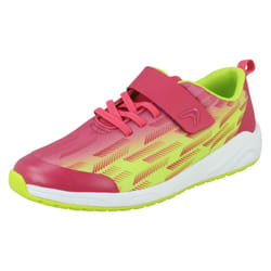 Childrens Clarks Casual Trainers Aeon Pace - Pink, UK 5.5 Child