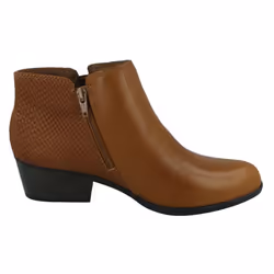 Ladies Clarks Casual Ankle Boots Adreena Hope - Tan, UK 6