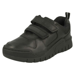 Boys Clarks Bumper Toe School Shoes Scooter Speed - Black, UK 7 Infant