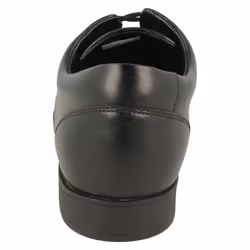 Boys Clarks Lace Up School Shoes Scala Step Y - Black, UK 7 Child