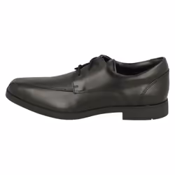 Boys Clarks Lace Up School Shoes Scala Step Y - Black, UK 7.5 Child