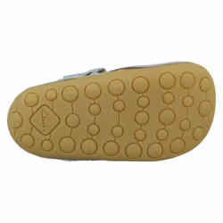 Girls Clarks Casual First Shoes Tiny Mist - Grey, UK 4 Infant