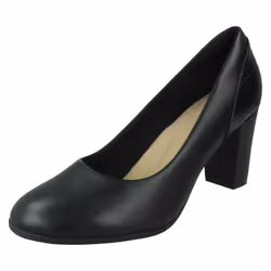 Ladies Clarks Slip On Formal Court Shoes Alayna Ray - Black, UK 5