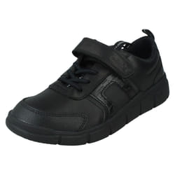 Mens Clarks Casual Lace Up Trainers Ervin Lace - Black, UK 7
