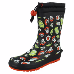 Boys Clarks Disney Toy Story Wellingtons Mudder Howdy - Black, UK 9 Child